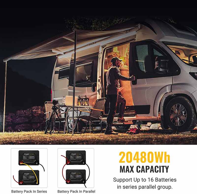 BougeRV Ultra-Power 12V 100Ah LiFePO4 Battery
