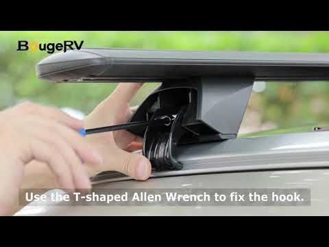 BougeRV 47'' Universal Silver Roof Rack Cross Bars - Your Adventure Companion