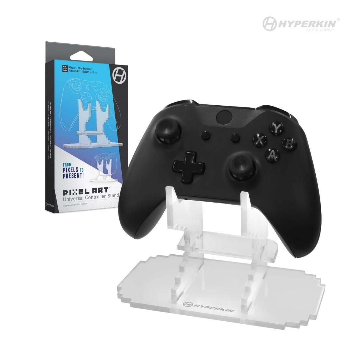 Showcase Your Controllers with the Retro Pixel Art Acrylic Stand - Universal for Xbox, PlayStation, Nintendo