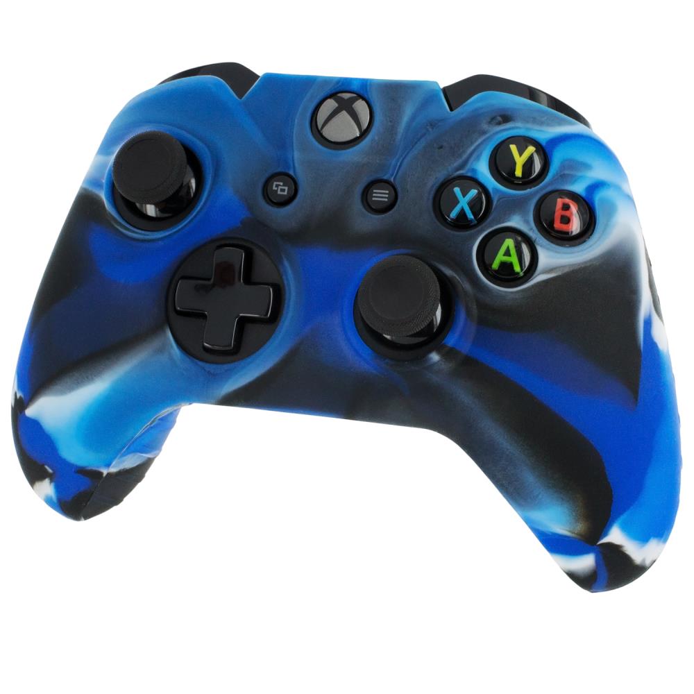 ZedLabz Xbox One Controller Skin and Thumb Grip Pack - Camo Blue