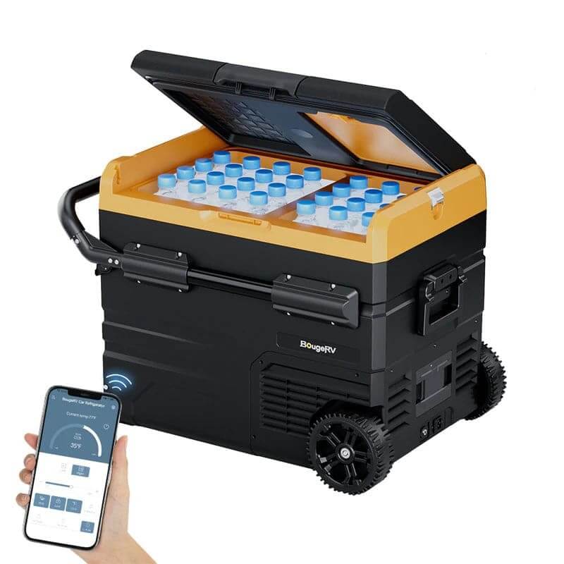 BougeRV CR45 45L Dual-Zone Portable Fridge-Freezer for Outdoor Adventures