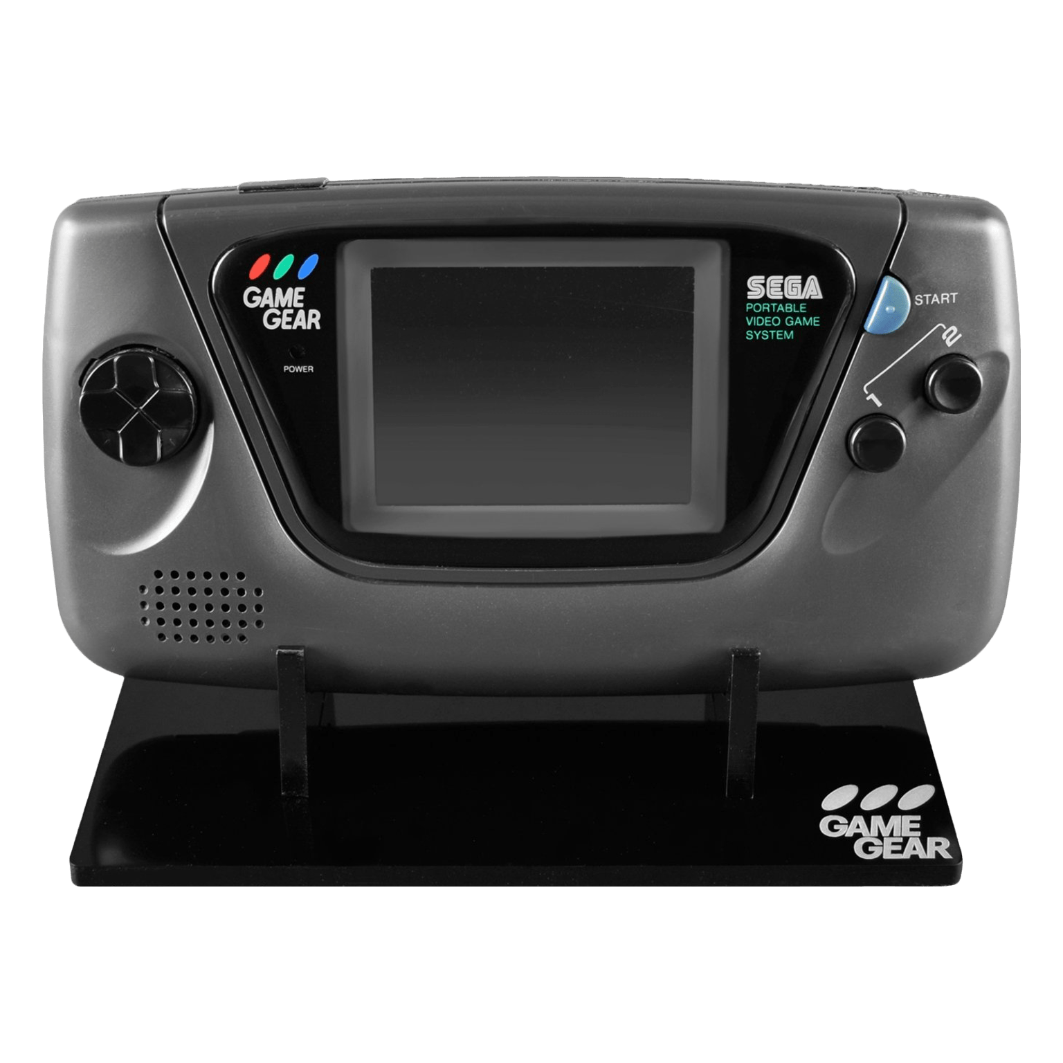 Showcase Your Sega Game Gear in Style! Crystal Black | Rose Colored Gaming Display Stand