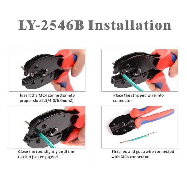 BougeRV 6-Pair Solar Wire Crimp Tool Kit for 10/11/12/13 AWG - Your Key to Effortless Solar Setup