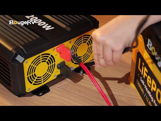 BougeRV 2000W 12V Pure Sine Wave Inverter - Your On-the-Go Power Solution