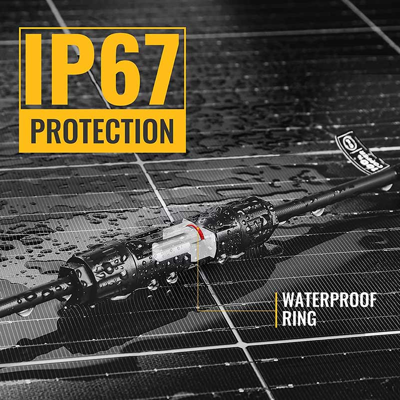 BougeRV Super Long 5-in-1 Solar Y Connector for Solar Panels - Simplify Your Solar Setup!