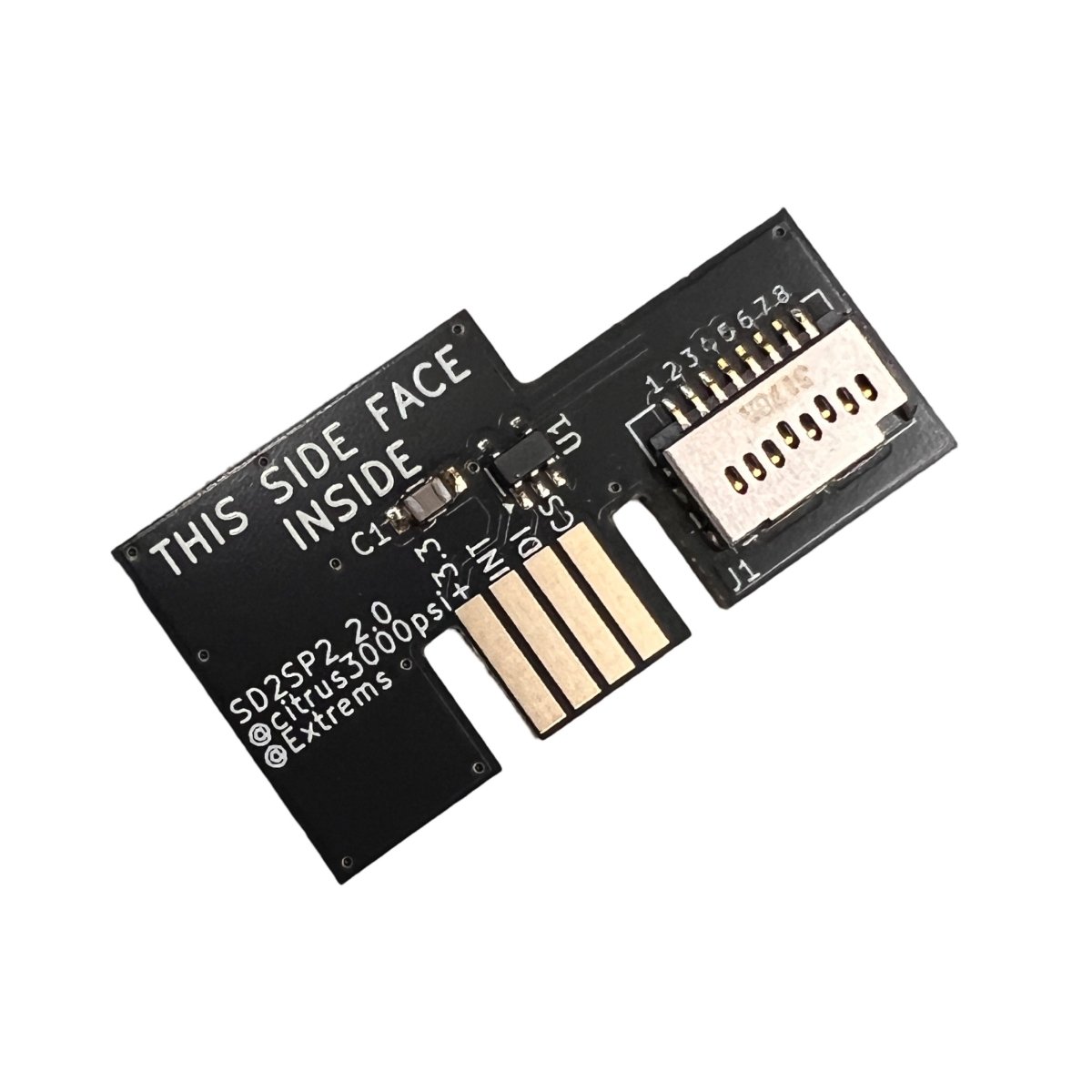Extreme SD2SP2 2.0 Serial Port Adapter for Nintendo GameCube NGC - Black