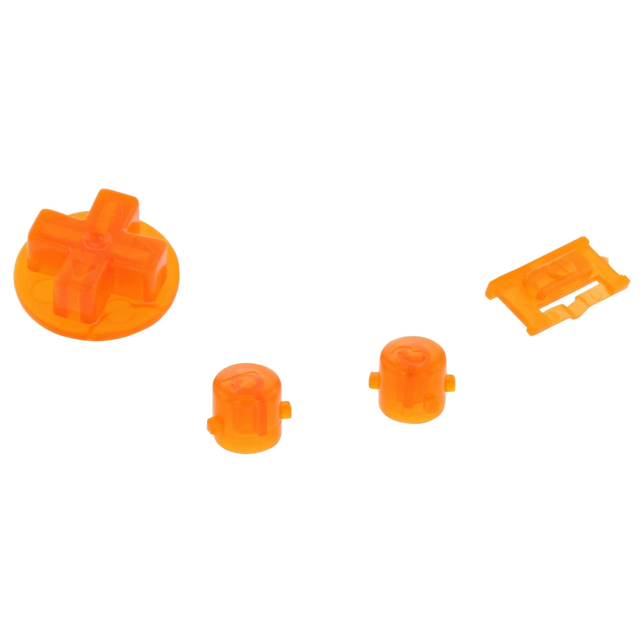 Revitalize Your Nintendo Game Boy Advance with ZedLabz Clear Orange Replacement Button Set