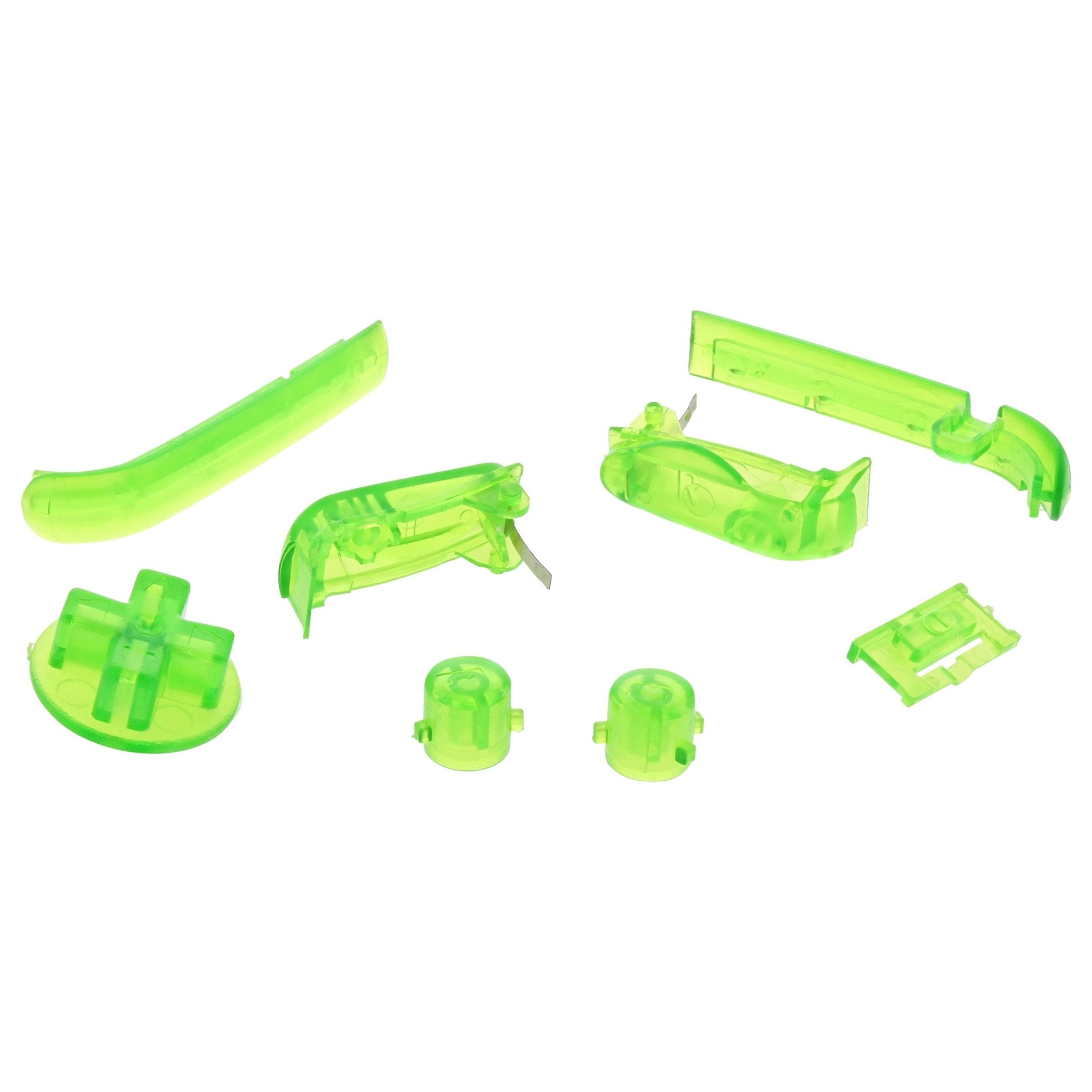 Revitalize Your Nintendo Game Boy Advance with ZedLabz Clear Green Button Set