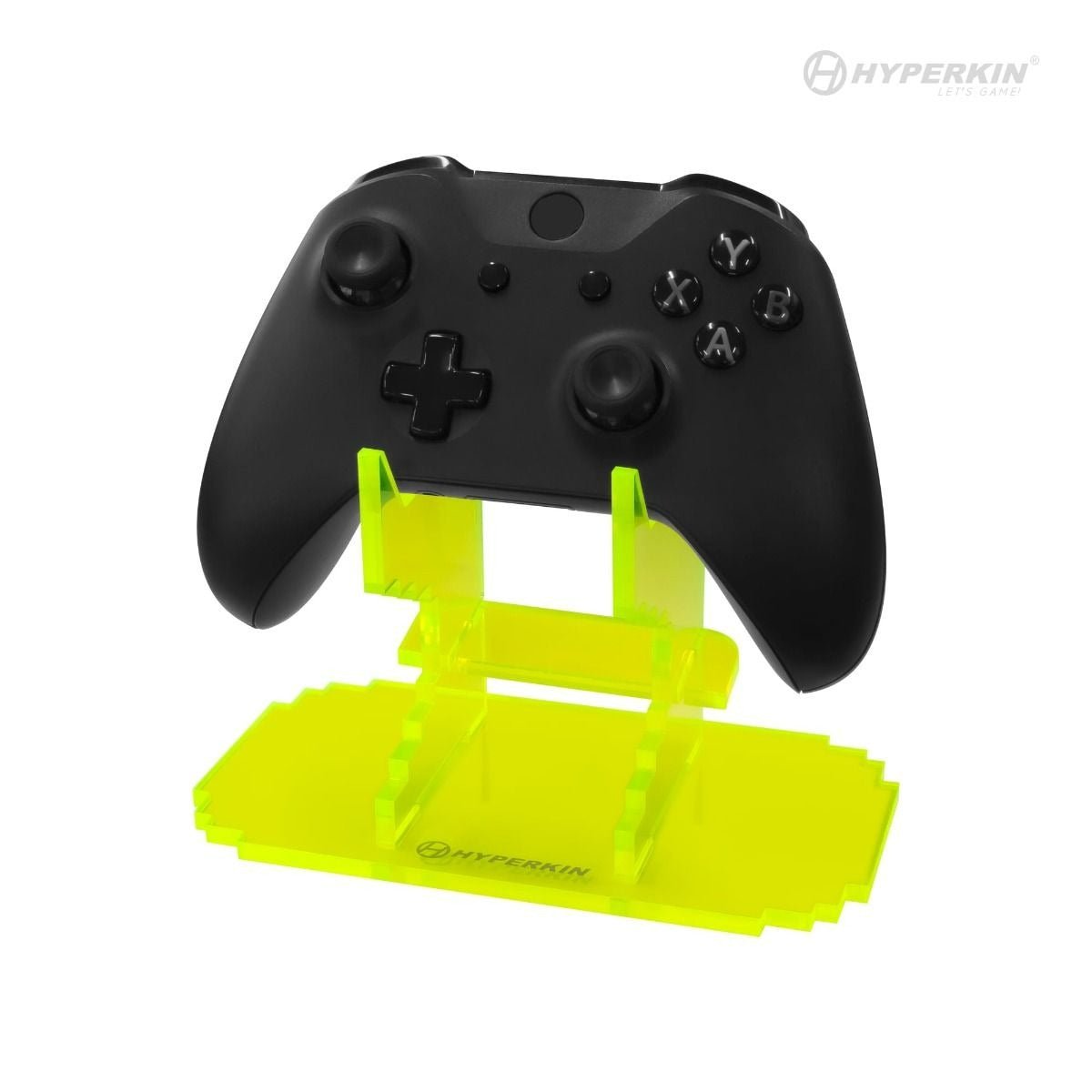 Hyperkin Pixel Art Universal Acrylic Controller Stand - Yellow for Xbox, Playstation, Nintendo