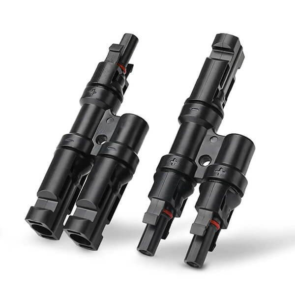 BougeRV Solar Branch Connectors: Y Connector Pairs for Effortless Parallel Connection (2 Pairs)