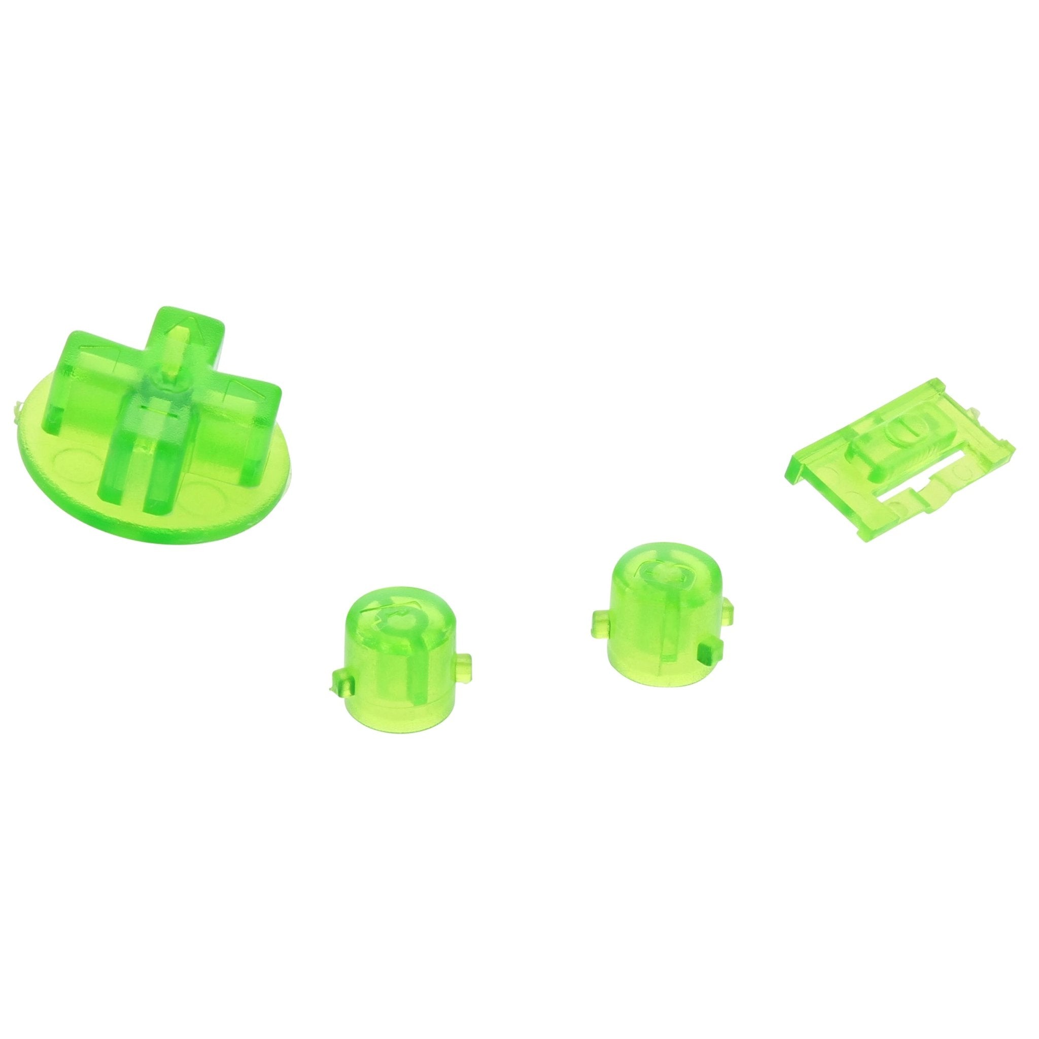 Revitalize Your Nintendo Game Boy Advance with ZedLabz Clear Green Replacement Button Set