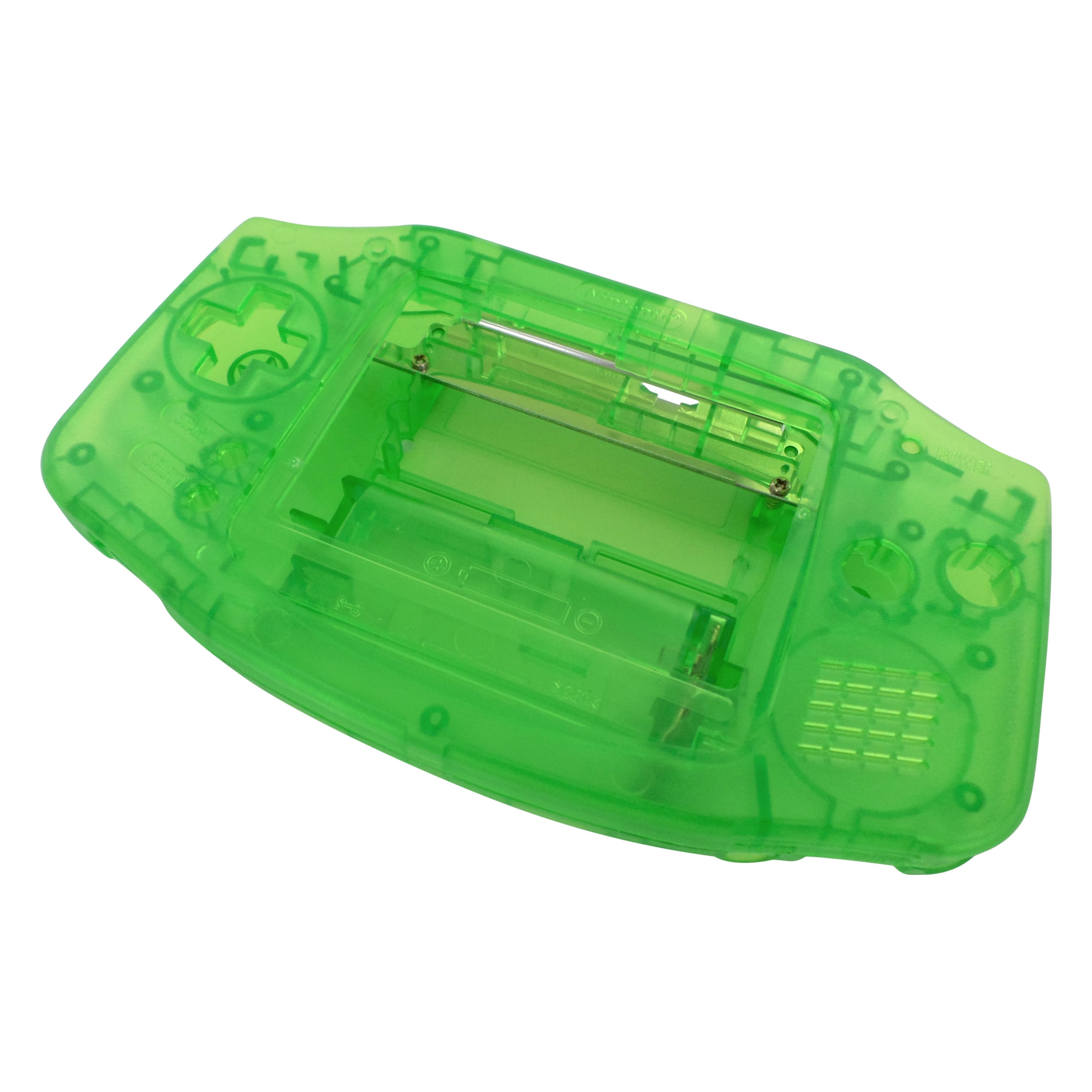 Upgrade Your Nintendo Game Boy Advance with a Transparent Green IPS LCD Screen Housing Kit
