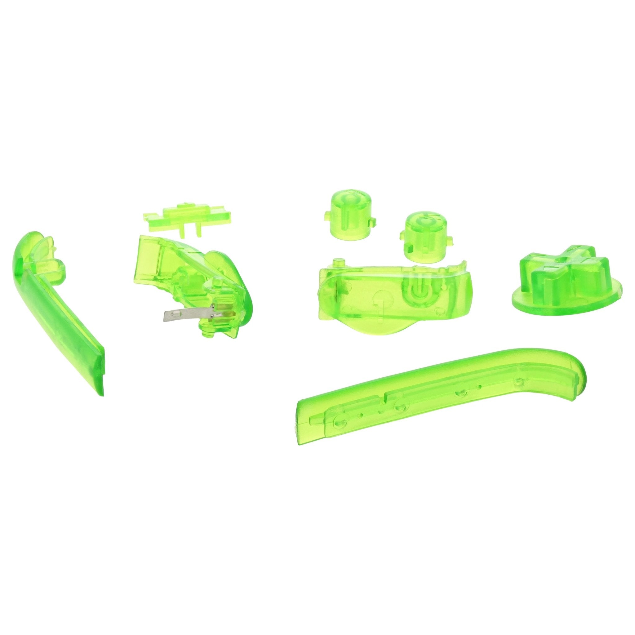Revitalize Your Nintendo Game Boy Advance with ZedLabz Clear Green Button Set