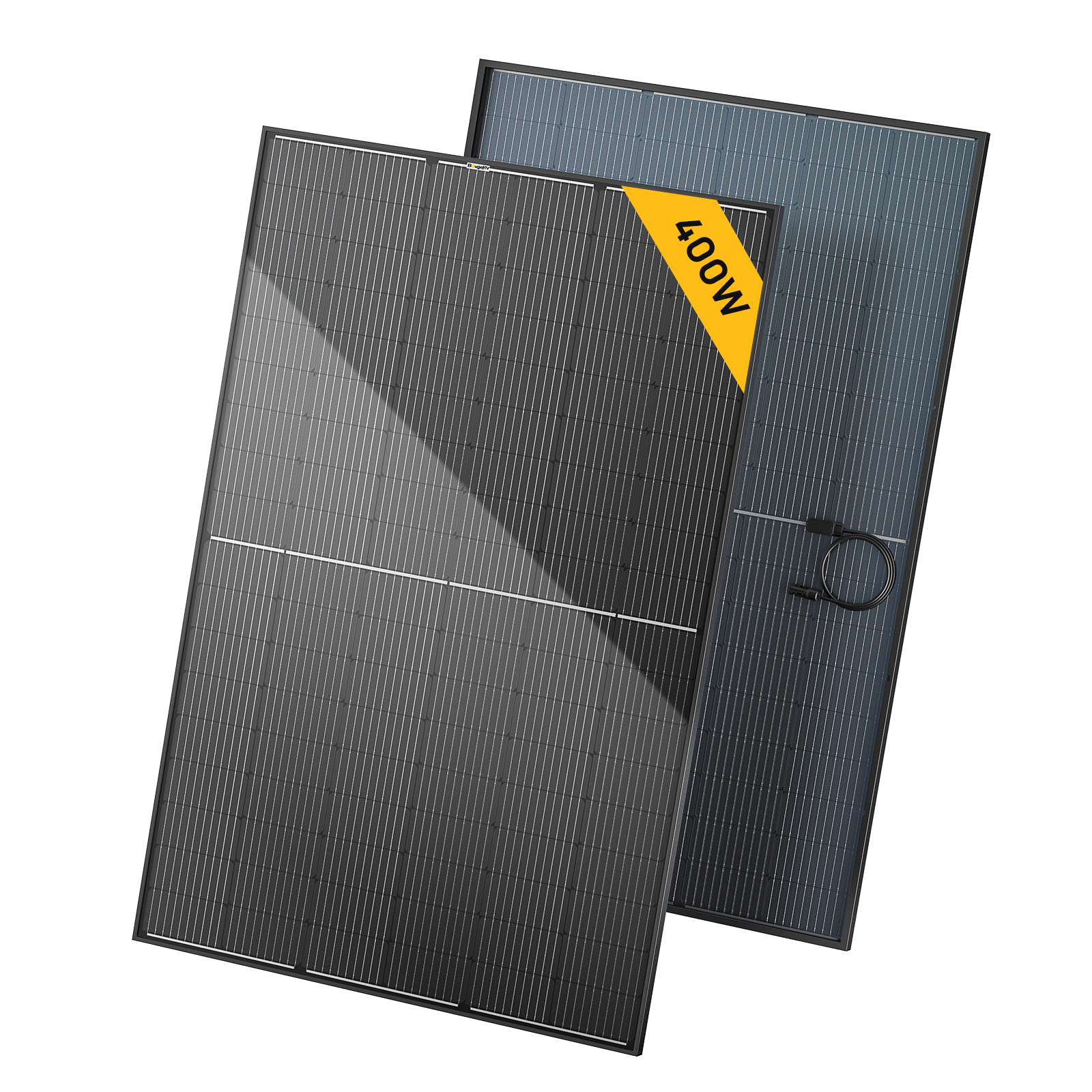 BougeRV 400W Ultra-Efficient Bifacial 10BB Mono Solar Panel