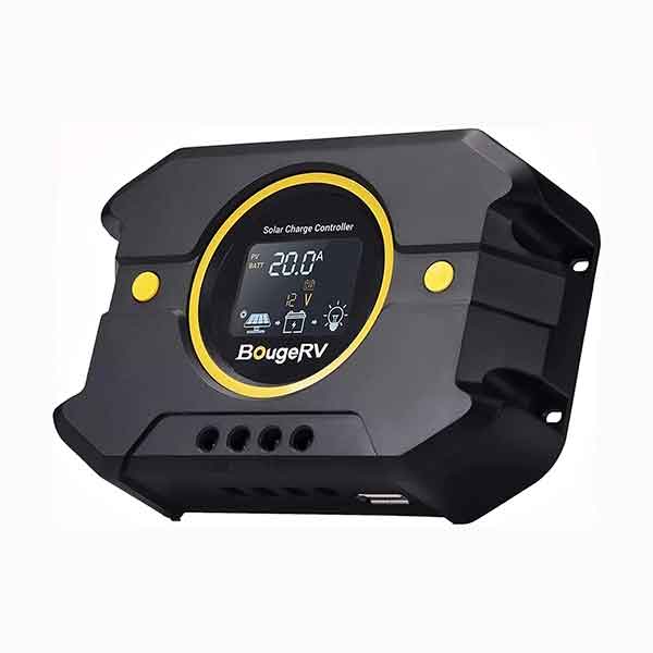 BougeRV Li 20A PWM 12V/24V Solar Charge Controller - Your Reliable Solar Charging Partner