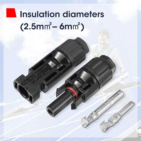 BougeRV 44-Piece Solar Connector Set with Spanners - IP67 Waterproof, Male & Female