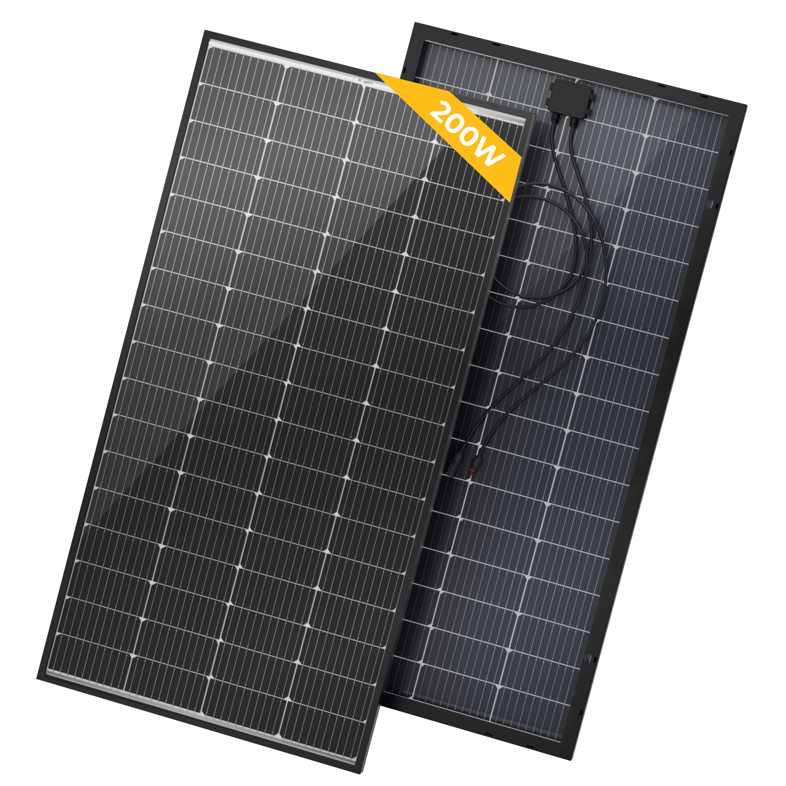 BougeRV 200W High - Performance Bifacial Mono Solar Panel