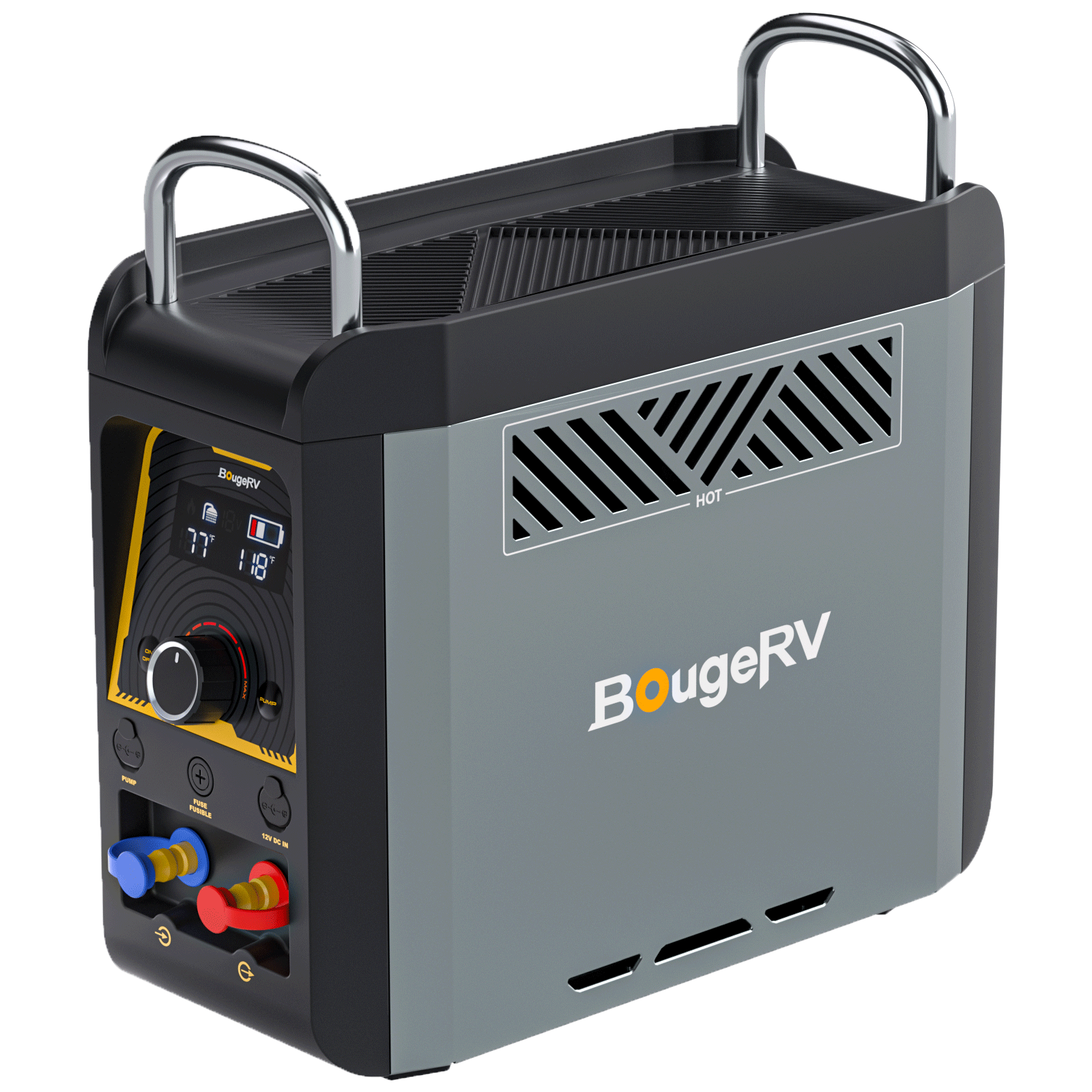BougeRV's Ultra-Compact Propane-Powered Outdoor Camping Water Heater - Your On-the-Go Hot Water Solution!