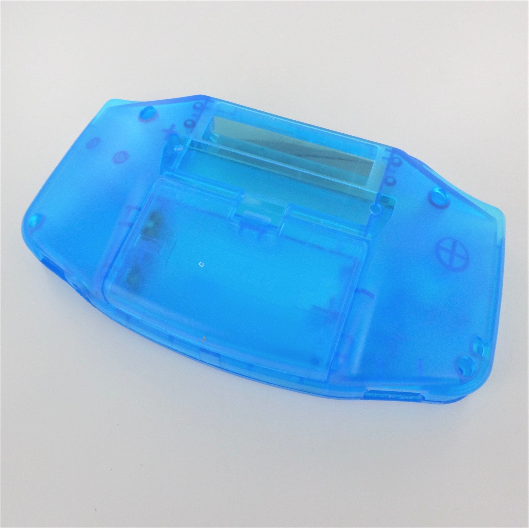 Transform Your Nintendo Game Boy Advance with a Stunning Transparent Blue IPS LCD Screen Replacement Shell