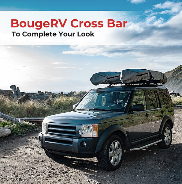 BougeRV 47'' Universal Silver Roof Rack Cross Bars - Your Adventure Companion