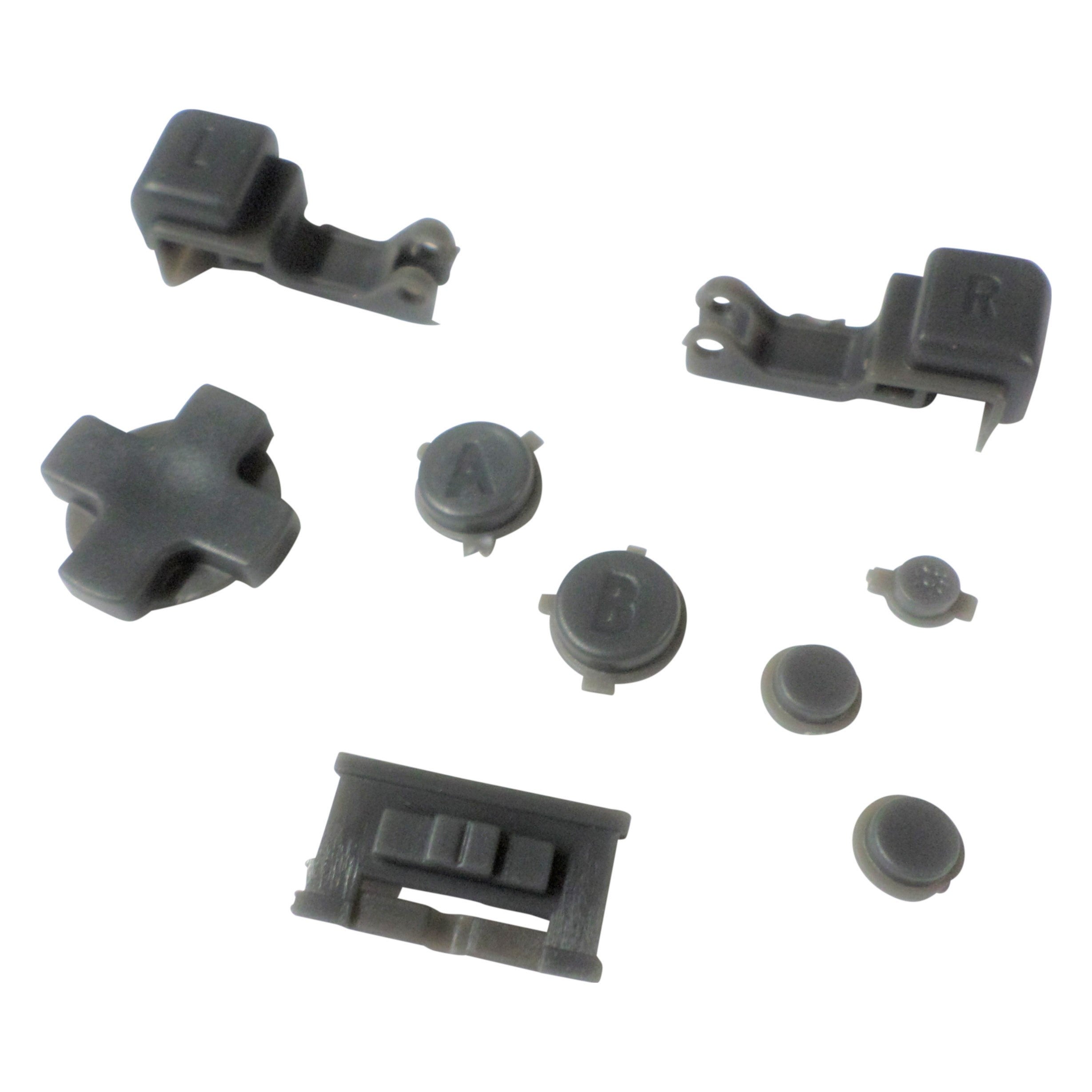 Revitalize Your Nintendo Game Boy Advance SP with ZedLabz Dark Grey Replacement Button Set