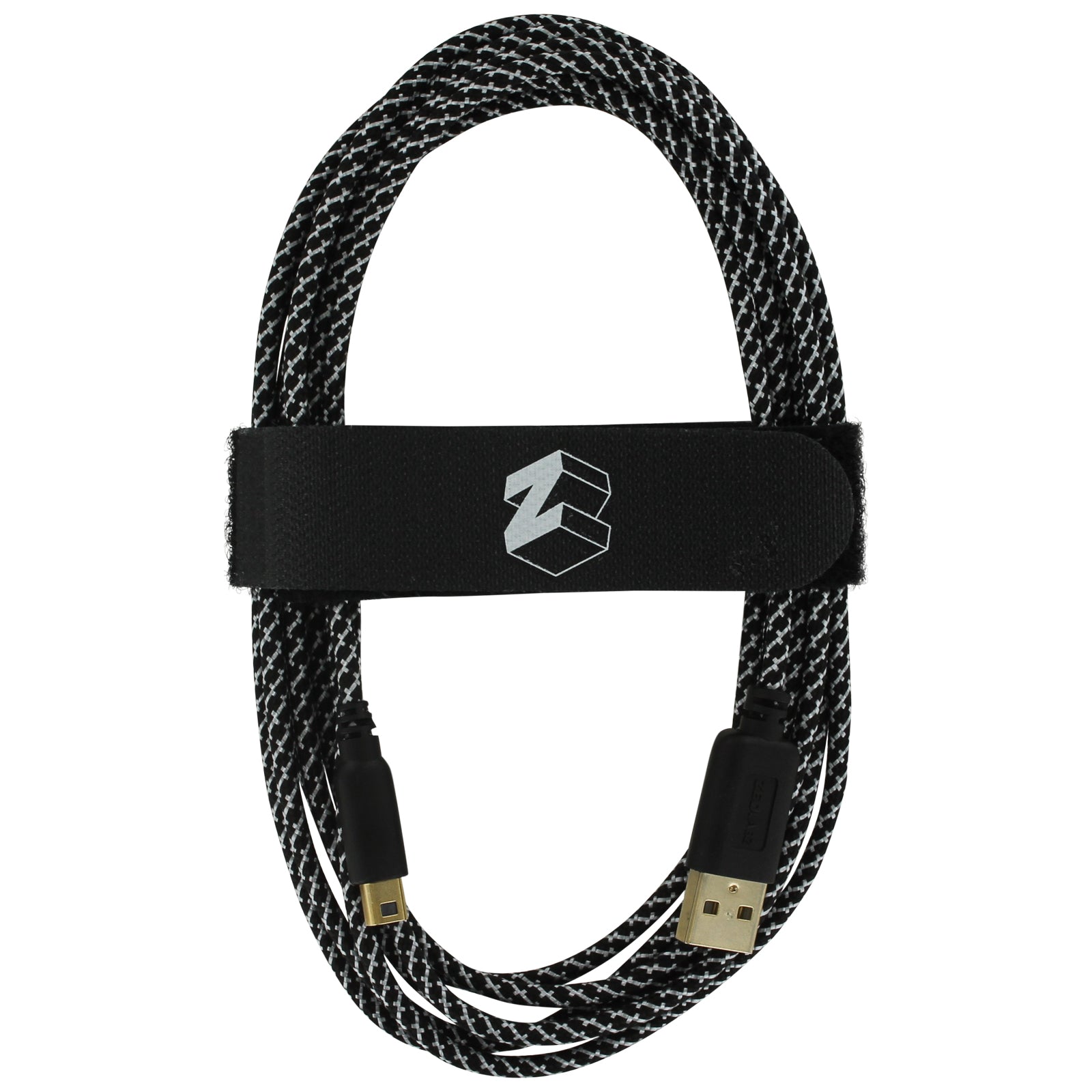 ZedLabz Ultra 3M Braided Gold Plated USB Charging Cable for Nintendo 3DS, 2DS & DSi - Charge and Play with Ease!