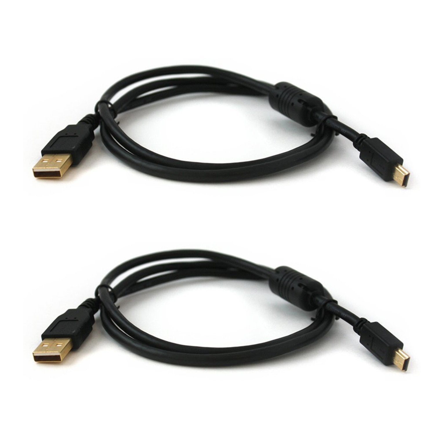 ZedLabz 3m Gold Plated Dual Pack Charging Cables for Sony PS3 Controllers - Never Miss a Beat!