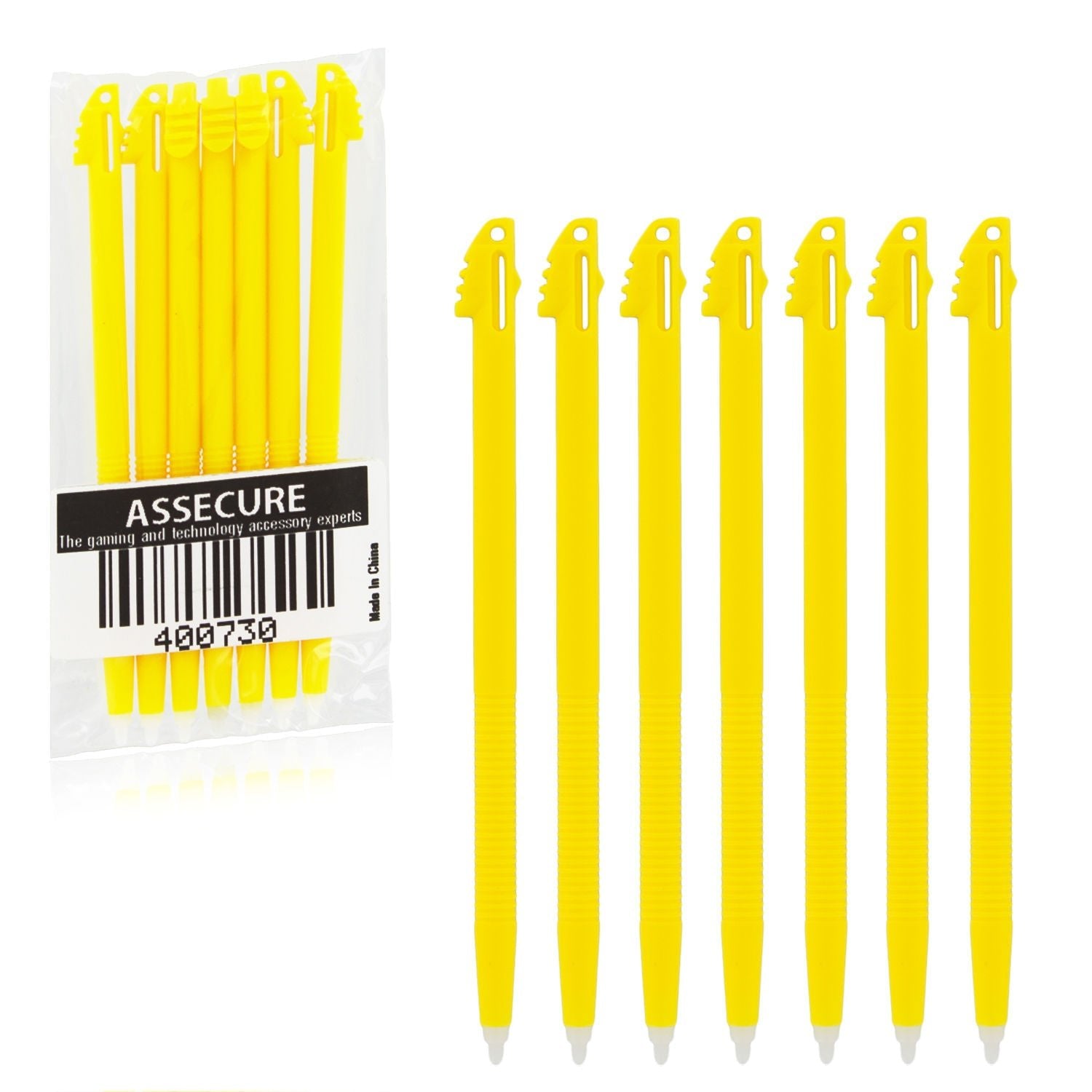 ZedLabz 7-Pack Yellow Replacement Stylus for Nintendo 3DS XL - Enhance Your Gaming Precision!