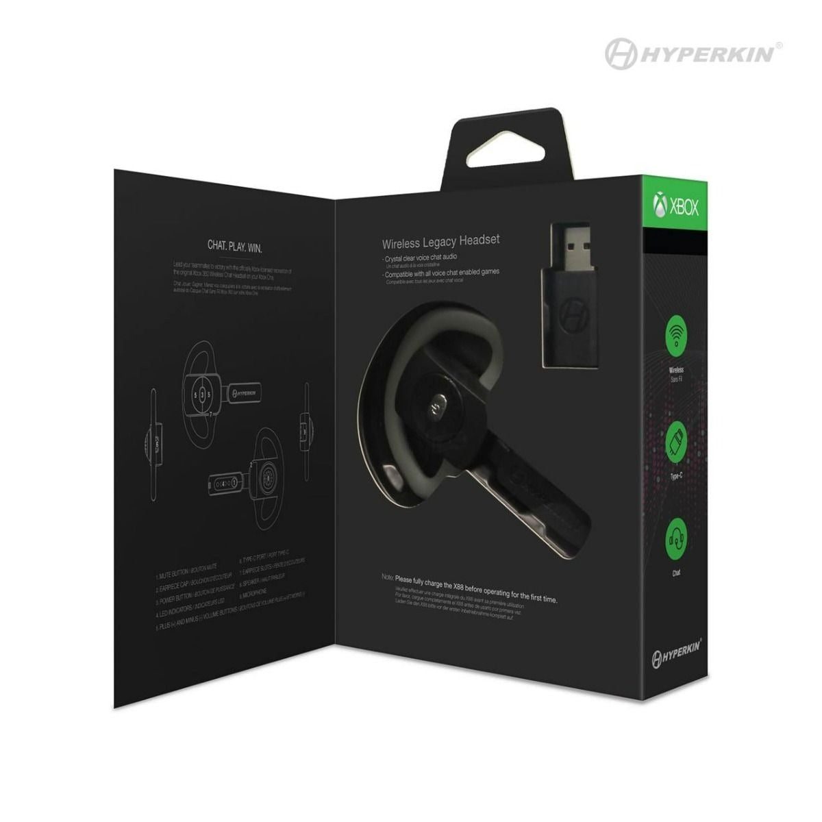 Hyperkin X88 Wireless Headset - Your Ultimate Gaming Companion for Xbox One, Series S/X & Windows