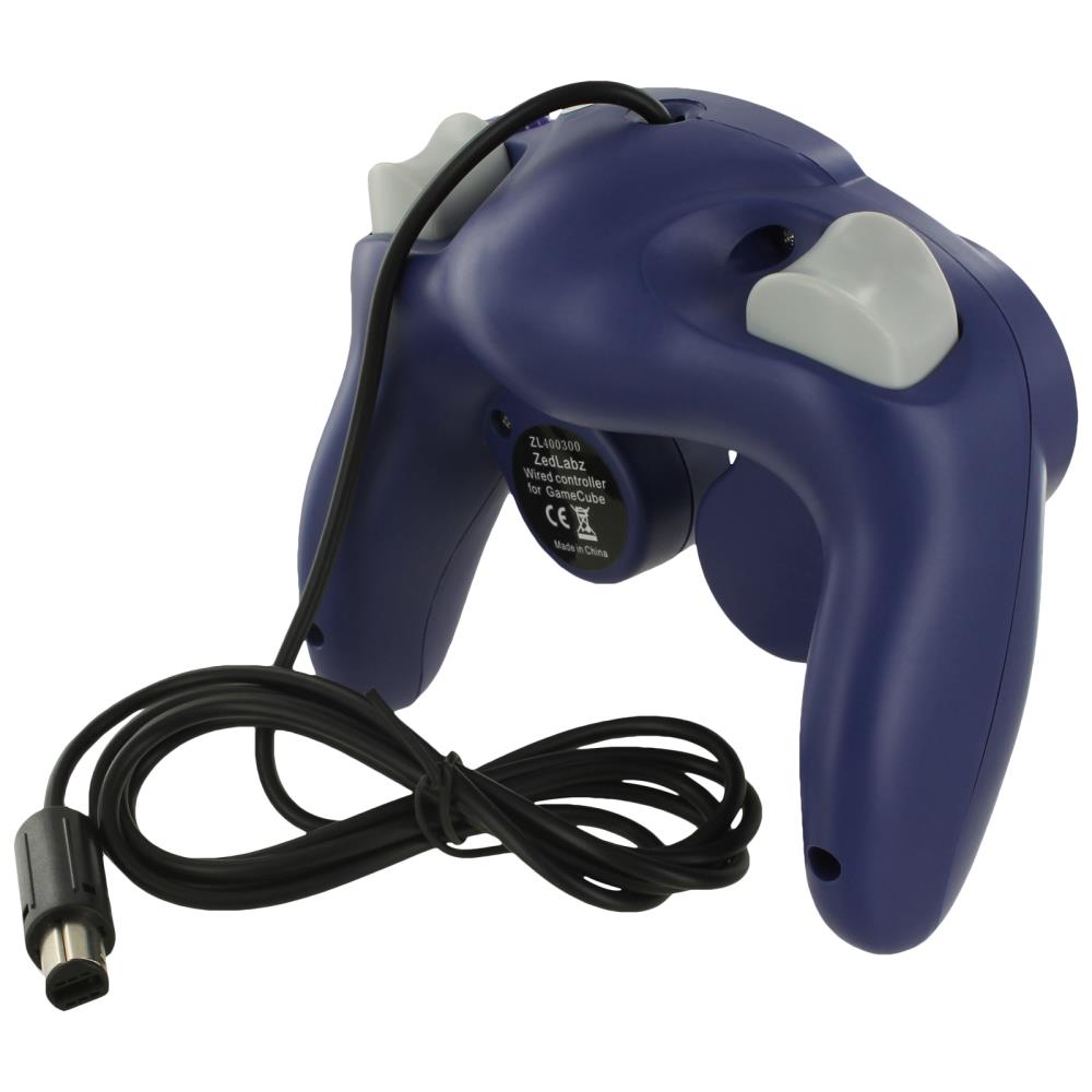 ZedLabz Purple Wired GameCube Controller with Turbo Function - Ideal for Retro Gaming Fun!