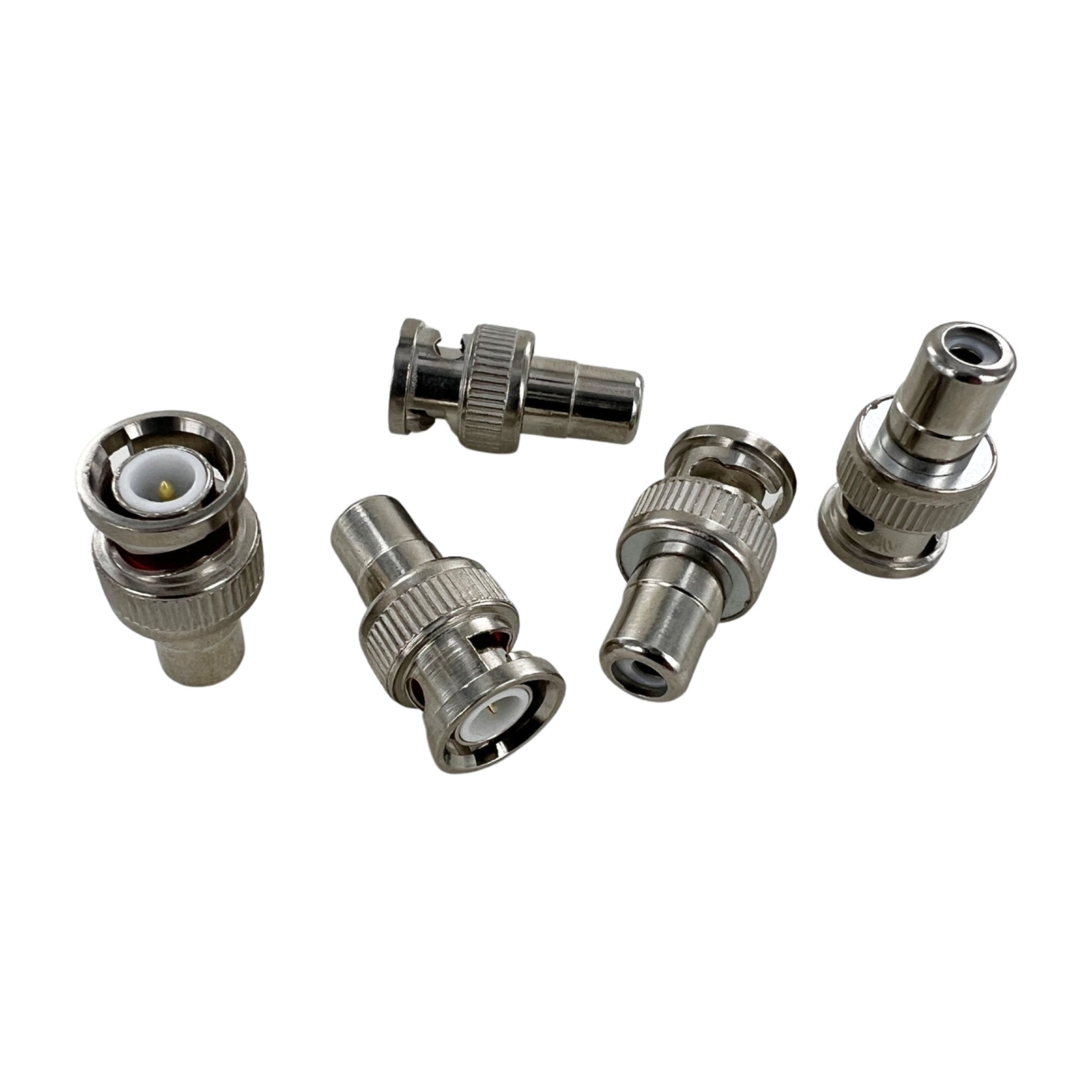ZedLabz 5-Pack BNC to RCA Adapter Plug - Ideal for PVM BVM Monitors! Connect Your Game Console Now!