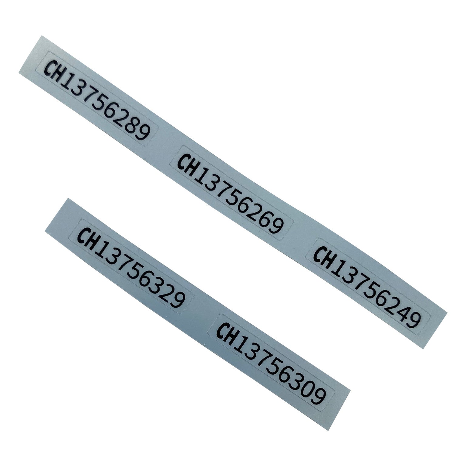 5-Pack Silver Reproduction Serial Stickers for Nintendo Game Boy Color [GBC CGB] - Enhance Your Gaming Console with Gameduck