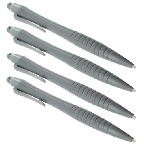 ZedLabz Large Ergonomic Touch Screen Stylus Pen Pack of 4 - Grey